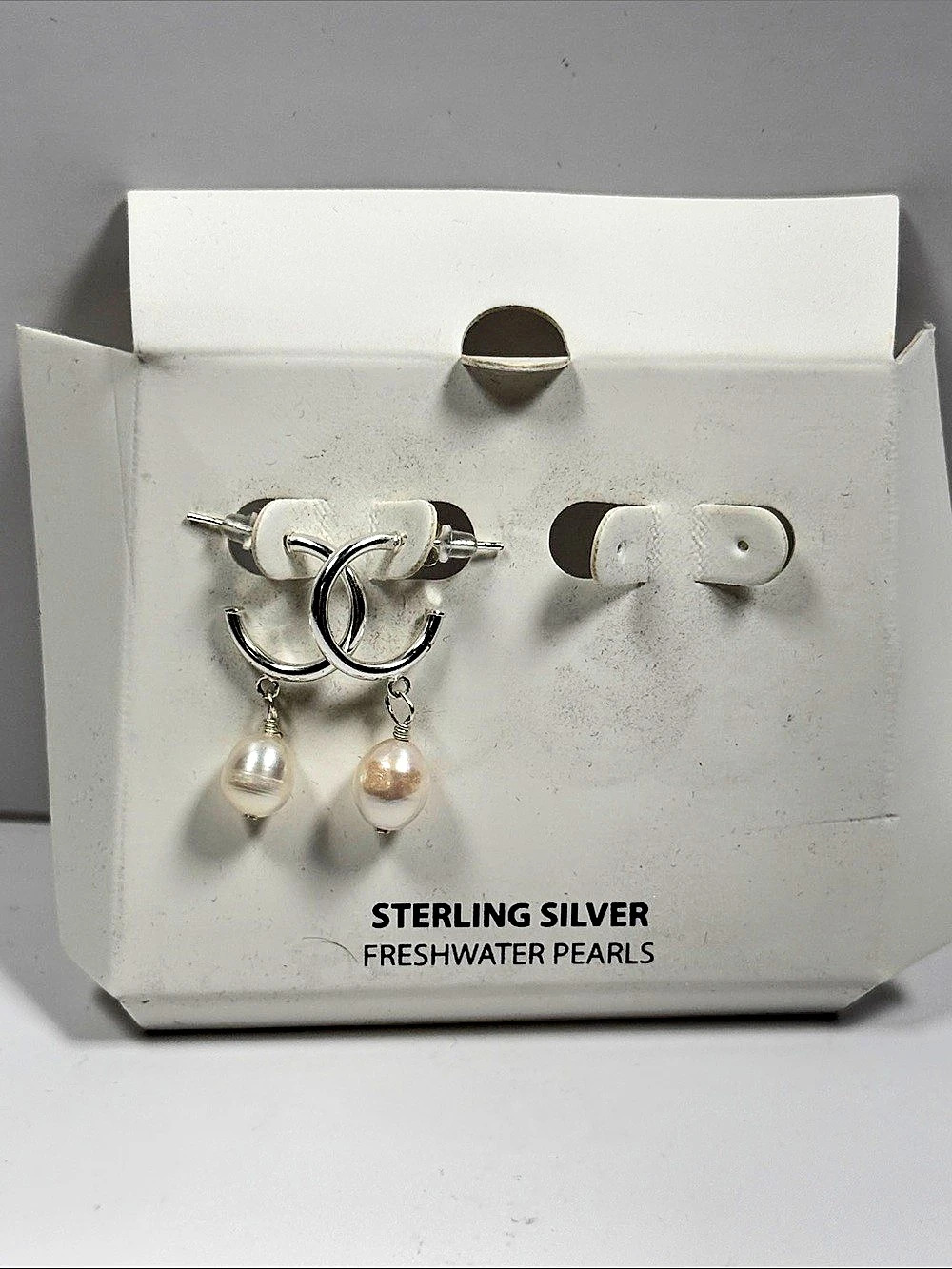 Sterling Silver Pearl Drop Earrings